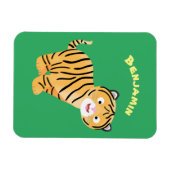 Cute happy tijgerkub cartoon magneet (Horizontaal)