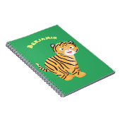 Cute happy tijgerkub cartoon notitieboek (Rechterzijde)