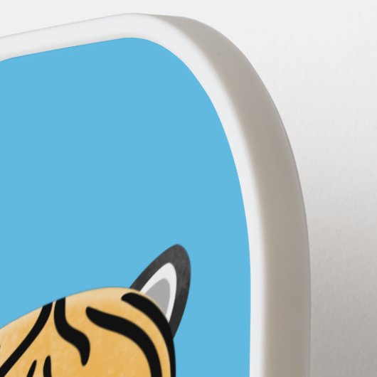 Cute happy tijgerkub cartoon pickleball paddle (Links Detail)