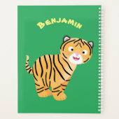 Cute happy tijgerkub cartoon planner (Achterkant)