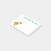 Cute happy tijgerkub cartoon post-it® notes (Schuin)