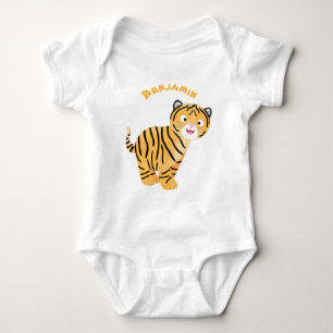 Cute happy tijgerkub cartoon romper