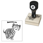 Cute happy tijgerkub cartoon rubberstempel (Gestempeld)