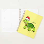 Cute happy tortoise in Santa hat Planner (Display)