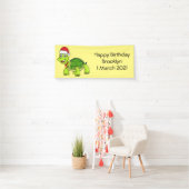 Cute happy tortoise in Santa hat Spandoek (Insitu)