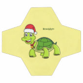 Cute happy tortoise in Santa hat Voetbal (Enkel)