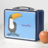 Cute happy toucan cartoon illustratie (In situ)
