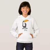 Cute happy toucan cartoon illustratie (Voorkant volledig)
