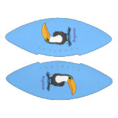 Cute happy toucan cartoon illustratie american football (Panelen)