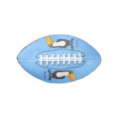 Cute happy toucan cartoon illustratie american football (Voorkant)