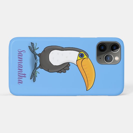 Cute happy toucan cartoon illustratie Case-Mate iPhone case (Achterkant (horizontaal))