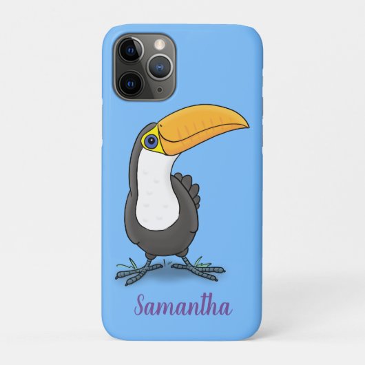 Cute happy toucan cartoon illustratie Case-Mate iPhone case (Achterkant)