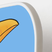 Cute happy toucan cartoon illustratie pickleball paddle (Links Detail)