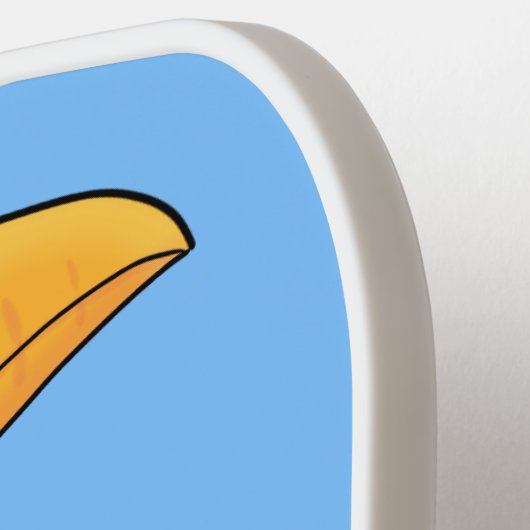 Cute happy toucan cartoon illustratie pickleball paddle (Links Detail)