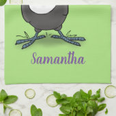 Cute happy toucan cartoon illustratie theedoek (Gevouwen)