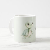 Cute Happy Turtle Koffiemok (Voorkant links)