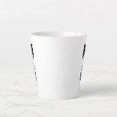 Cute Happy Tuxedo Cat Latte Mok (Voorkant)