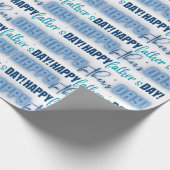 Cute Happy Vaderdag Gift Cadeaupapier (Hoek)