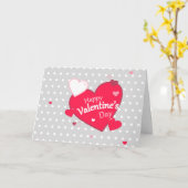Cute Happy Valentine Day Kaart (Gele Bloem)