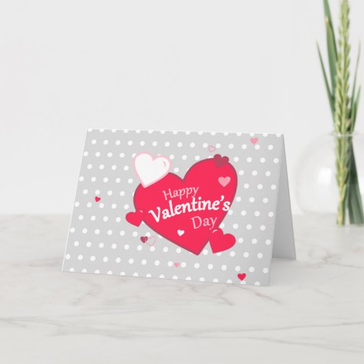 Cute Happy Valentine Day Kaart (Voorkant)