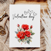 Cute Happy Valentine Day Kaart