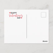 Cute Happy Valentine's Day Bee Briefkaart (Achterkant)