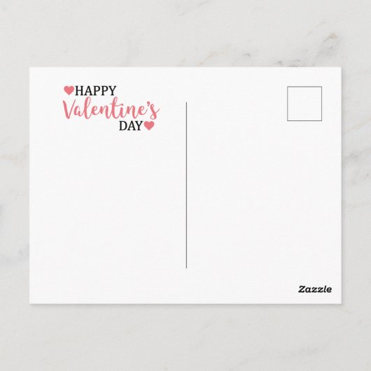 Cute Happy Valentine's Day Bee Briefkaart (Achterkant)