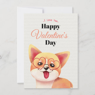 Cute Happy Valentine's Day Card Feestdagenkaart