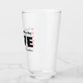 Cute Happy Valentines Day Dog Dad Love Hearts Red Glas (Links)