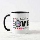Cute Happy Valentines Day Dog Dad Love Hearts Red Mok (Links)