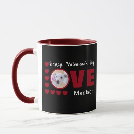 Cute Happy Valentines Day Dog Love Hearts Red Mok (Links)