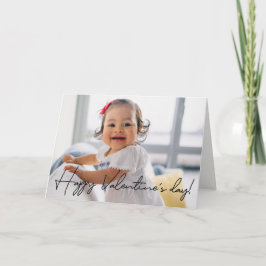 Cute Happy Valentine's day Foto gepersonaliseerd Kaart