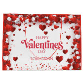 Cute Happy Valentine's Day Groot Cadeauzakje (Achterkant)