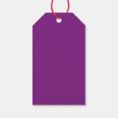 Cute Happy Valentine's Day Paarse Simple Gift Labe Cadeaulabel (Achterkant)