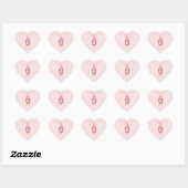 Cute Happy Valentines Day Party Favors Hart Sticker (Vel)