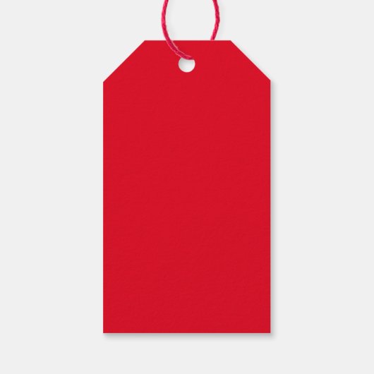 Cute Happy Valentine's Day Red Simple Cadeaulabel (Achterkant)