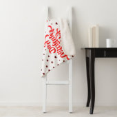 Cute Happy Valentine's Day Sherpa Blanket Deken (In situ)