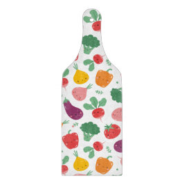 Cute happy veggies snijplank