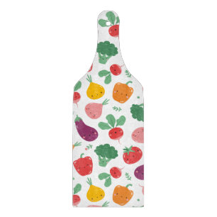 Cute happy veggies snijplank
