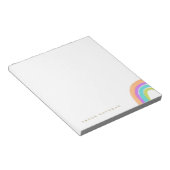 Cute Happy Waterverf Rainbow-laptop Notitieblok (Schuin)