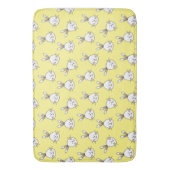 Cute Happy White Paaster Bunny Pattern Badmat (Voorkant Verticaal)