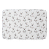 Cute Happy White Paaster Bunny Pattern Badmat (Voorkant)