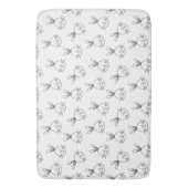 Cute Happy White Paaster Bunny Pattern Badmat (Voorkant Verticaal)
