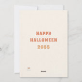 Cute Happy Witch Glamping Pumpkin Bus Halloween Feestdagenkaart (Achterkant)