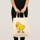 Cute Happy Yellow Chick Tote Bag (Voorkant (product))