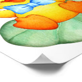 Cute happy yellow ducking poster (Hoek)