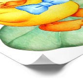 Cute happy yellow ducking poster (Hoek)