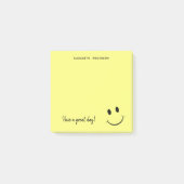 Cute Happy Yellow Face gepersonaliseerd | Klein Post-it® Notes (Voorkant)
