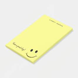 Cute Happy Yellow Face gepersonaliseerd Post-it® Notes