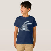 Cute Hardloop Cartoon Konijn Kinderen T-shirt (Voorkant volledig)